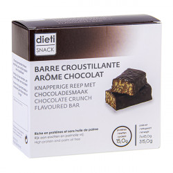 Barritas proteicas sabor chocolate crujiente