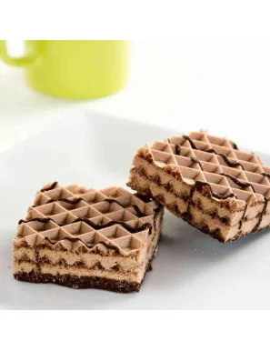 Gofres proteicos de chocolate