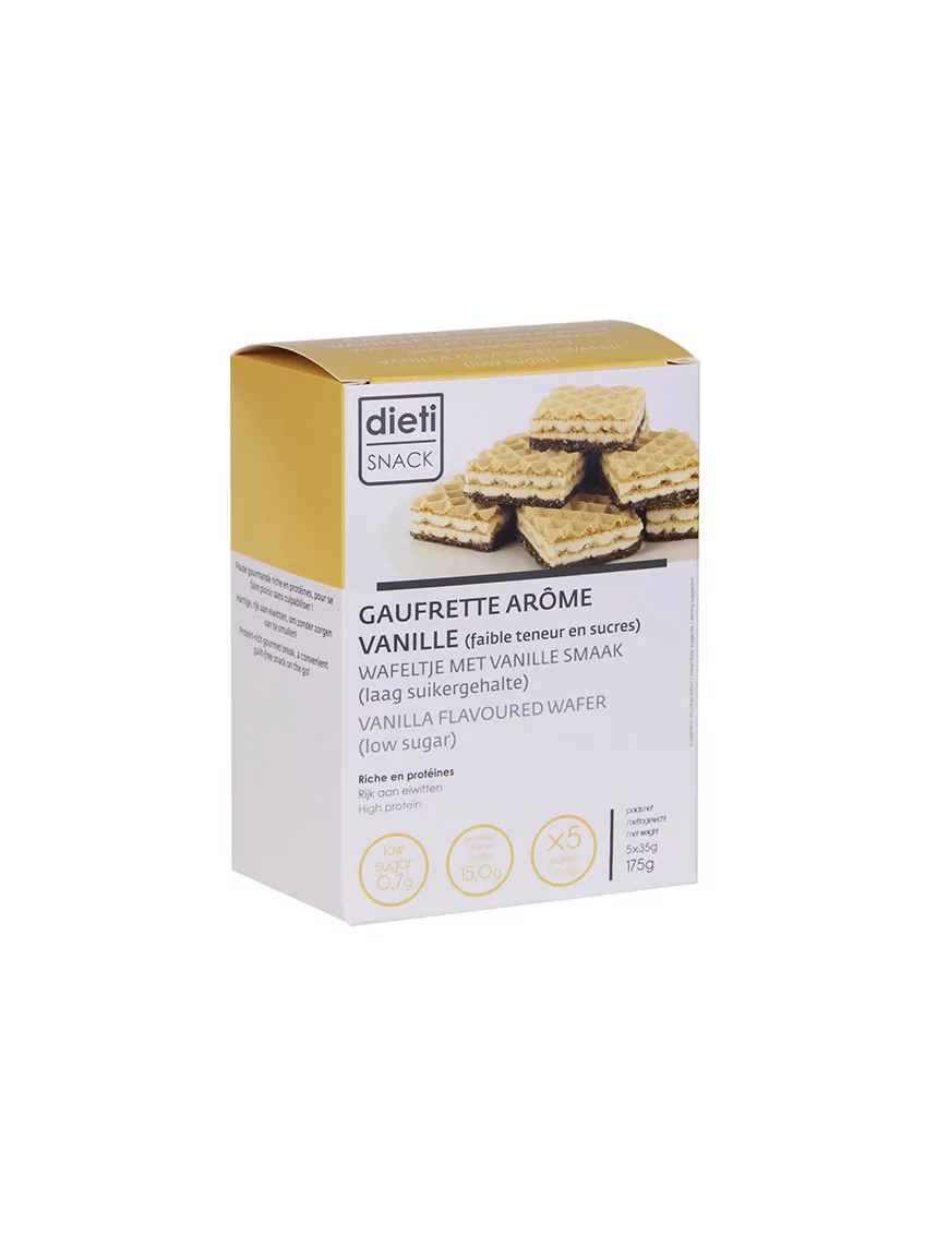 Gofres de proteínas sabor vainilla