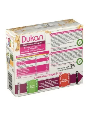 Dukan barritas de chocolate y avellanas