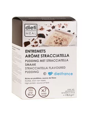 Dietimeal pudding stracciatella rico en proteínas