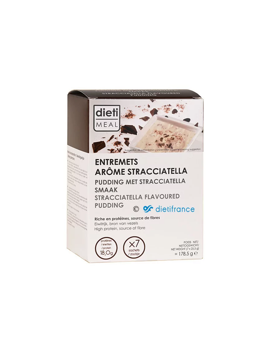 Dietimeal pudding stracciatella rico en proteínas