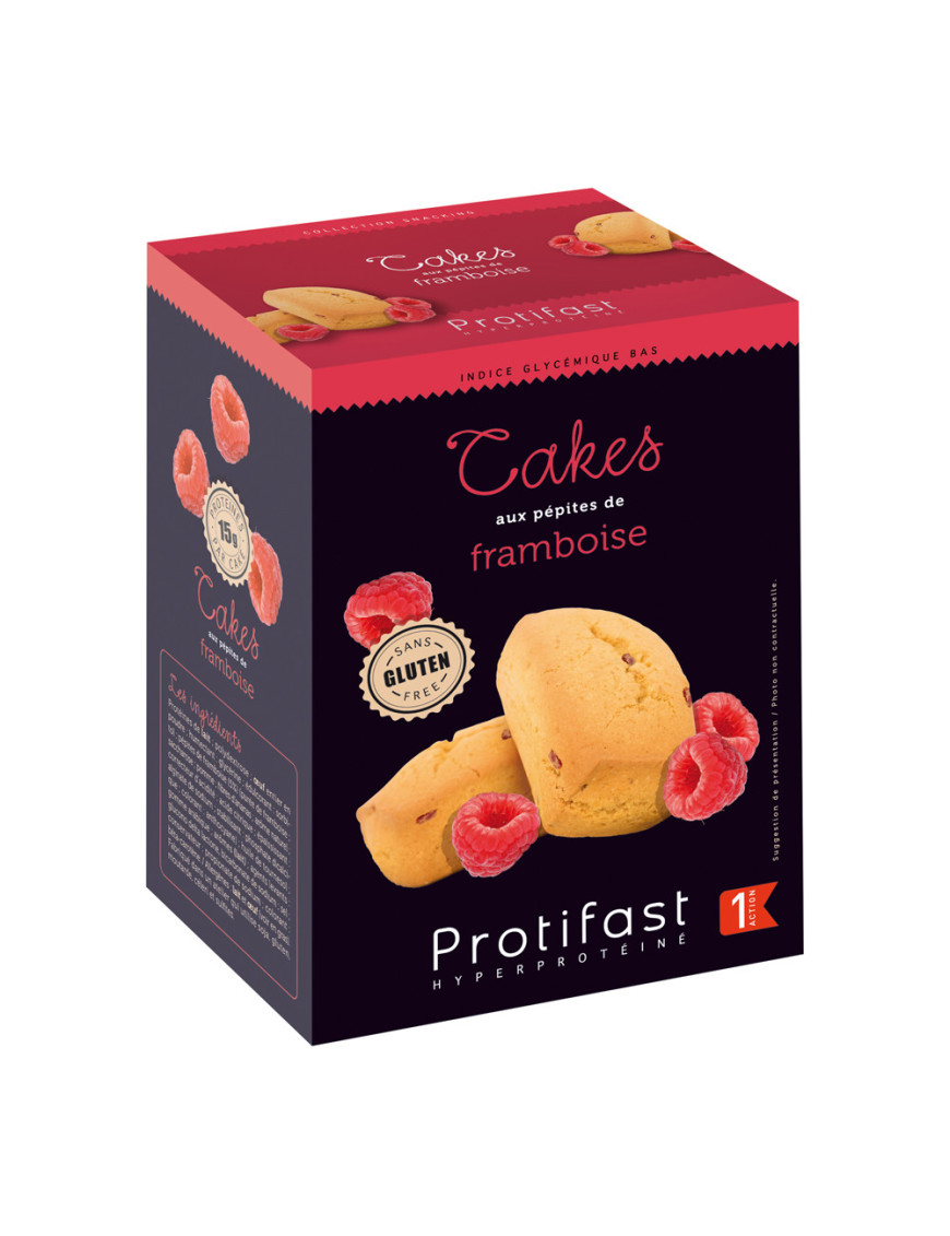 Cake proteico de frambuesa