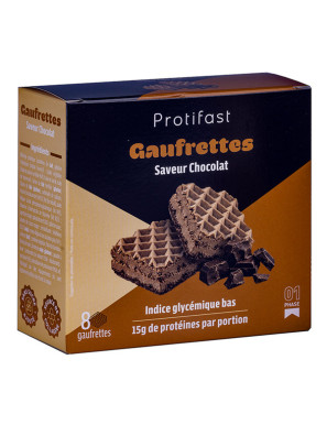 Gofres de proteínas sabor chocolate