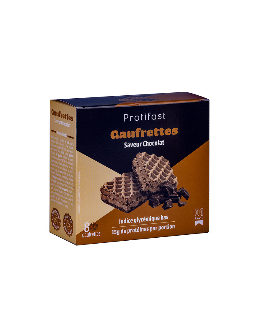 Gofres de proteínas sabor chocolate