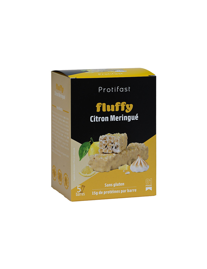 Barritas de proteínas merengue de limón crujiente
