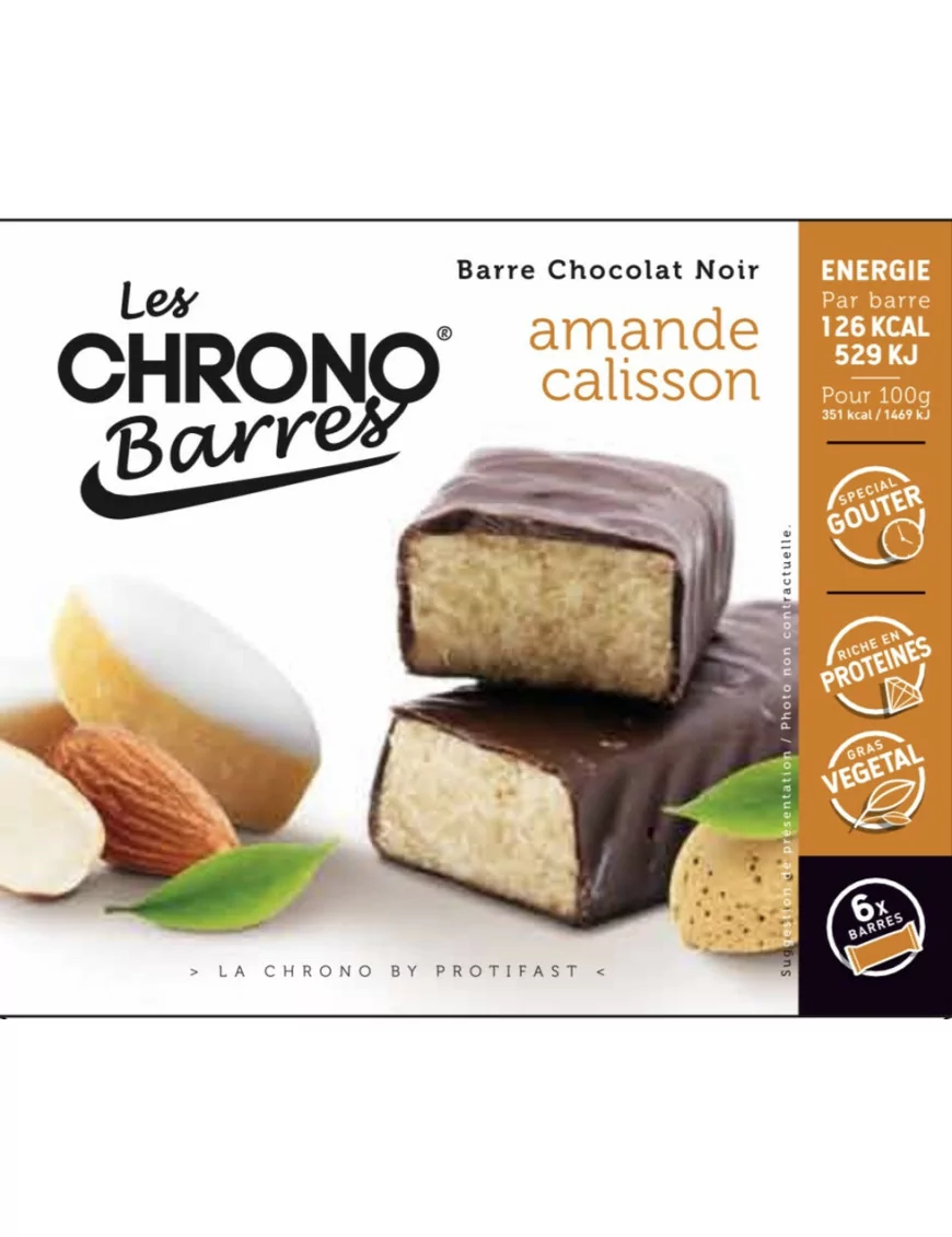 Barrita proteica sabor almendras y chocolate